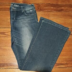 Justice Girls Dark Wash Bootcut Jeans